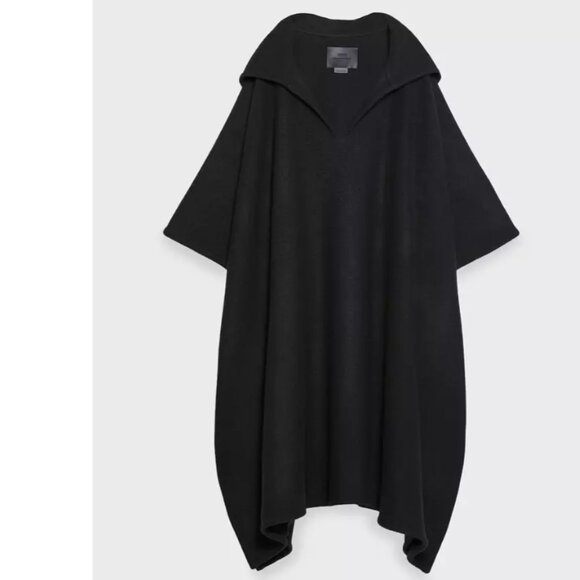 ZARA WOMEN FW23 STEVEN MEISEL WOOL PONCHO BLACK M 8094/006 NEW WITH TAGS $259 - Picture 4 of 7